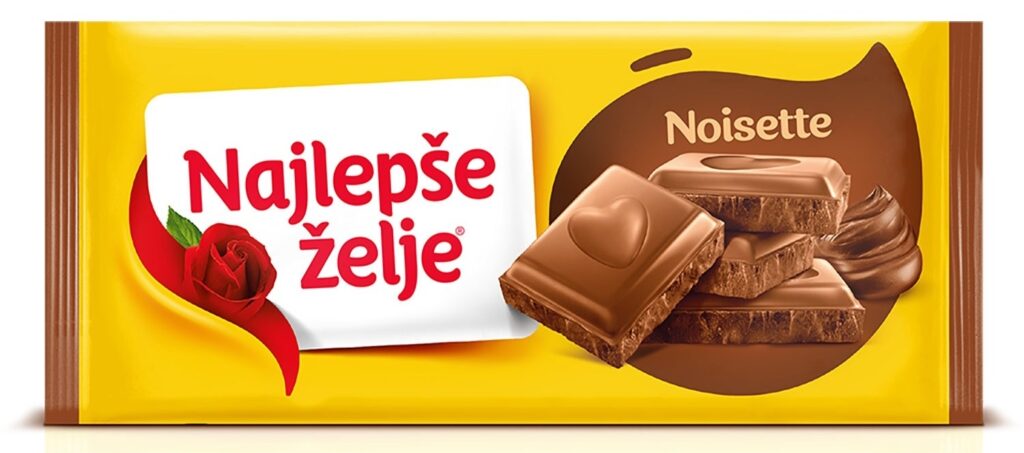 čokolada noisette Najlepse zelje 180 g