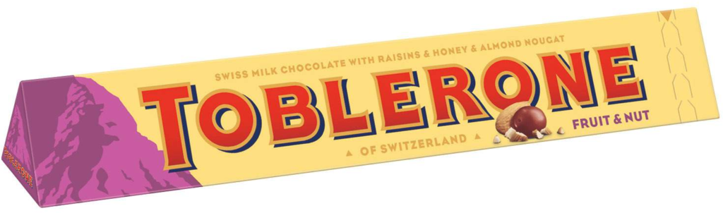 Čokolada Fruit&nut 100 g Toblerone