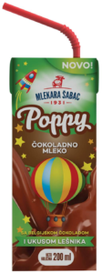 Mleko Čoko Lešnik Poppy 200 ml Šabac