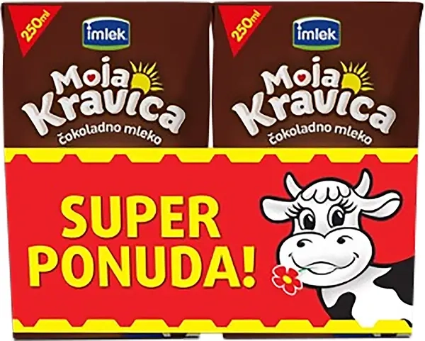 Coko mleko Kravica 1% 2x0.25lTB