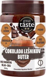 Buter Čokolada Lešnik 350 g Cold Pre