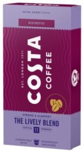 Kapsule Lively Blend 10/1 Costa Coffee