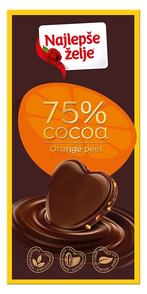 Štark čokolada Crna Oranž 75 g nž