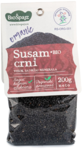 Susam Crni Bio 200 g Bio Špajz