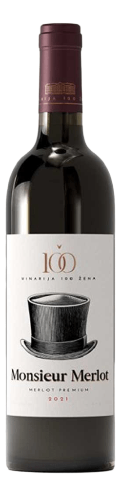 Vino Monsieur Merlot 0.75 l 100 Žena