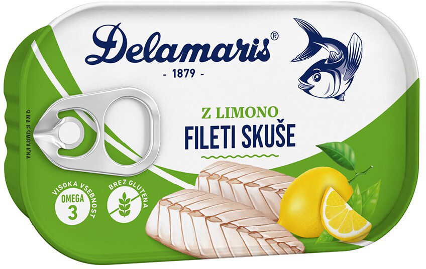 Fileti Skuše Delamaris Limun 125 g