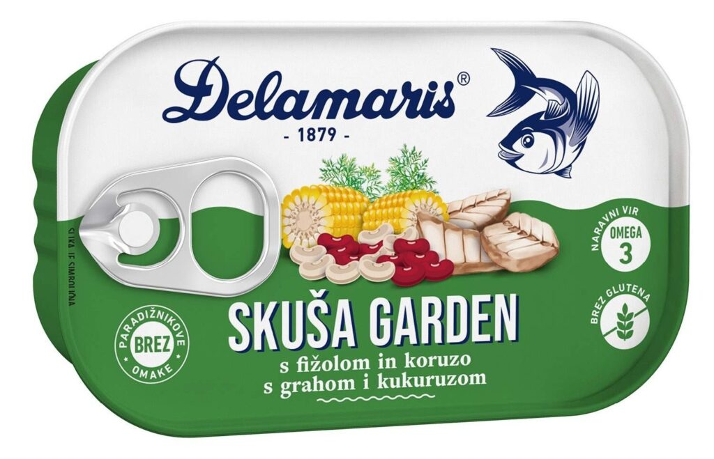 Skuša sa Povrćem Garden 125 g Delama