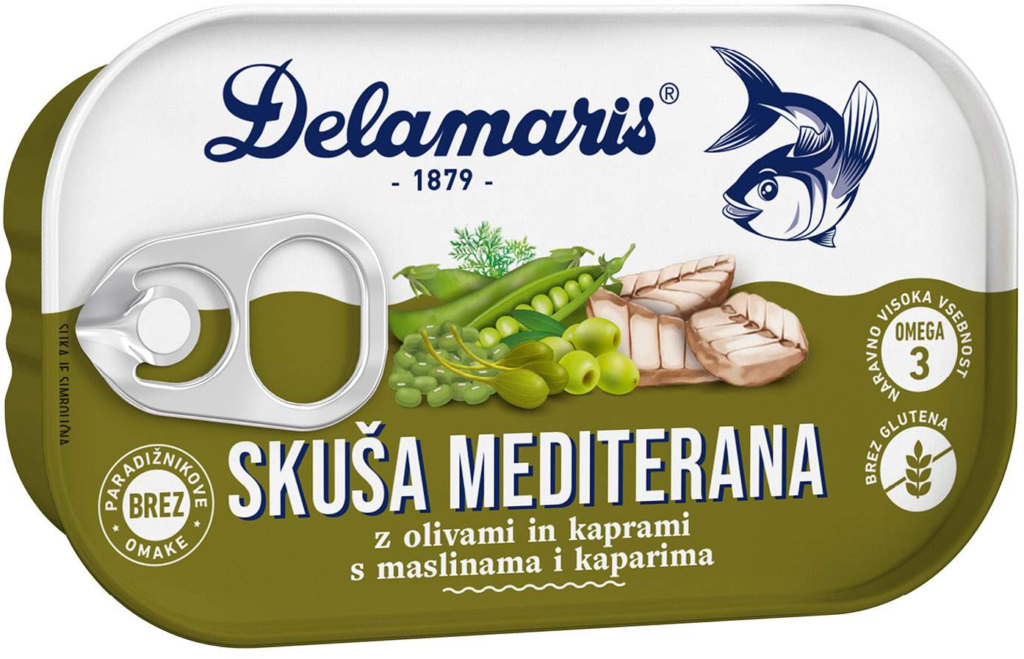 Skuša sa Povrćem Medite 125 g Delama
