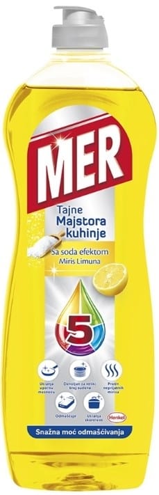 Deterdz. za pranje sudova Mer lemon 750 ml