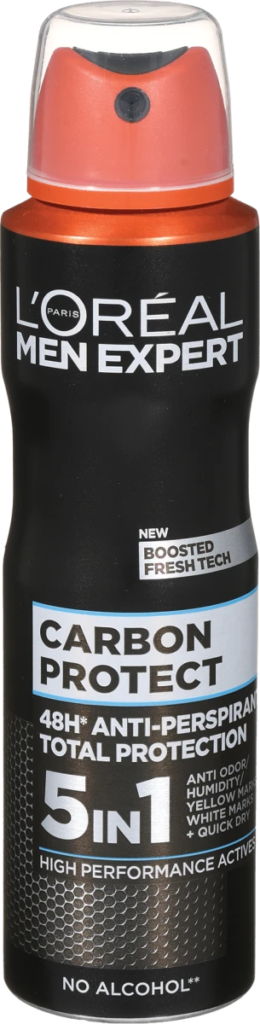 Deo Spr Men Exp Carbon Protec 150 ml