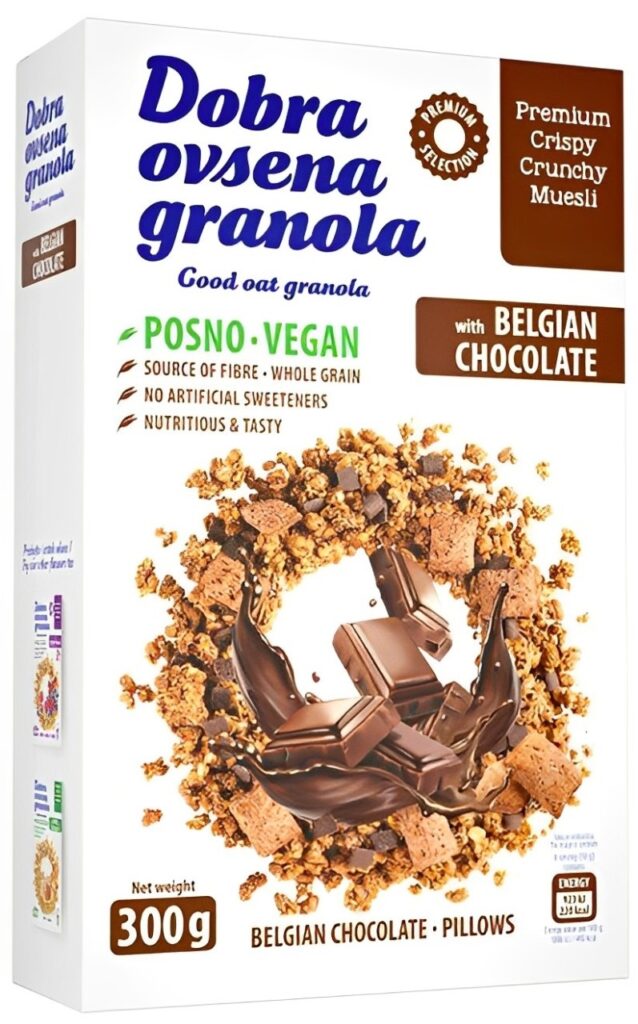 Dobra ovsen. granola sa belgij. cokol.300 g