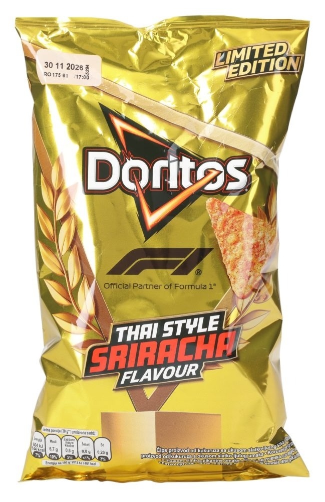 Tortilja Doritos Hot Hon Srirac 90 g