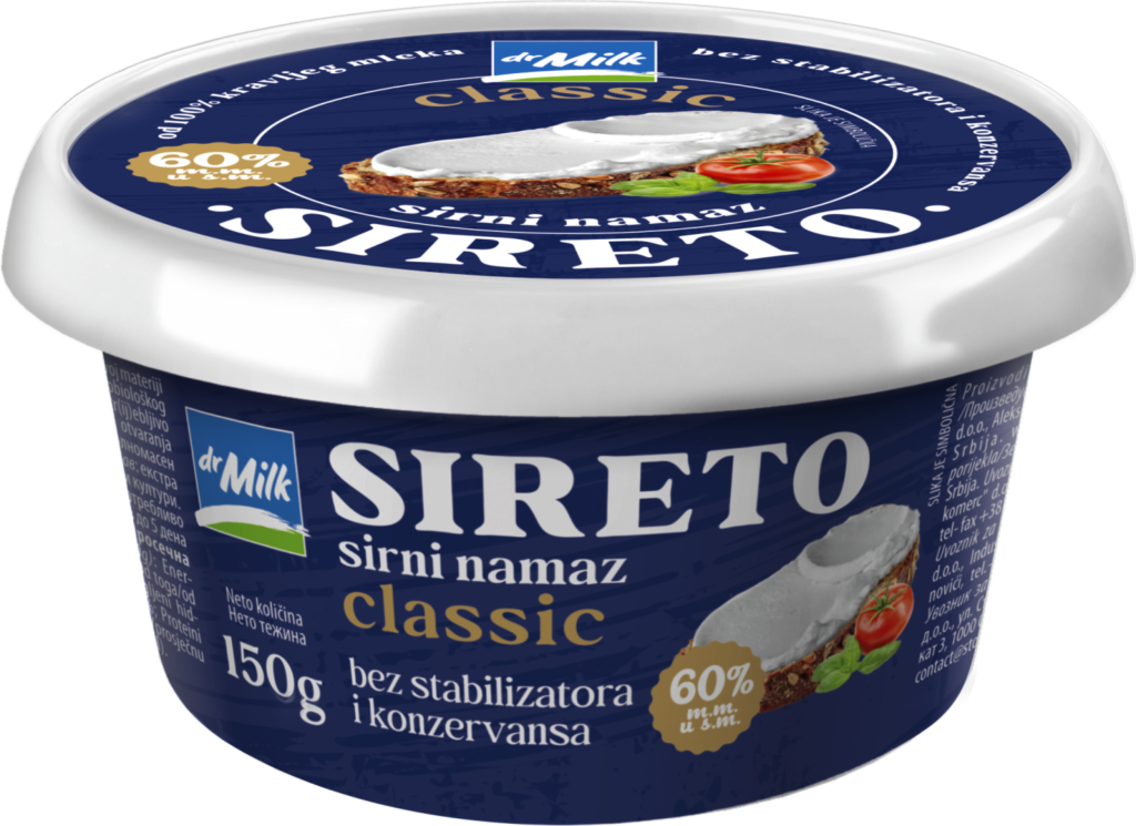 Sirni Namaz Sireto Classic 150 g dr Milk