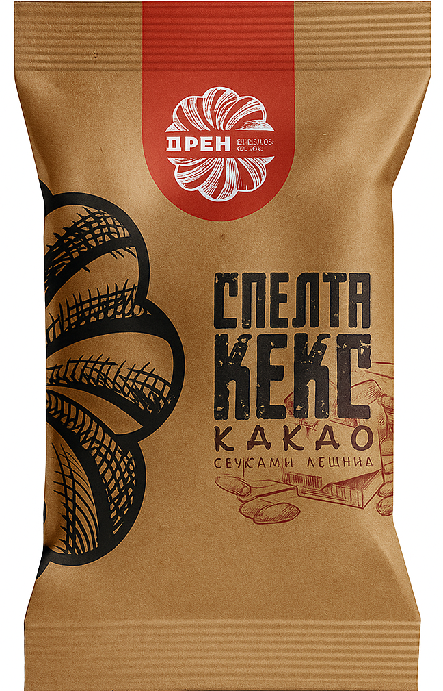 Keks Spel Kako Sec Lešnik 150 g Dren