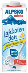 Alpsko mleko bez laktoze 1 l