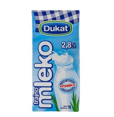 Dukat mleko 2.8% 1 l