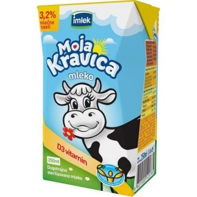 Mleko ster.3.2%mmD3/AD TB Moja krav 250 ml