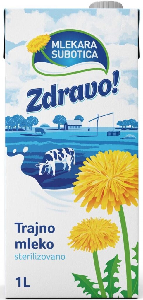Zdravo mleko trajno 2%mm 1 l