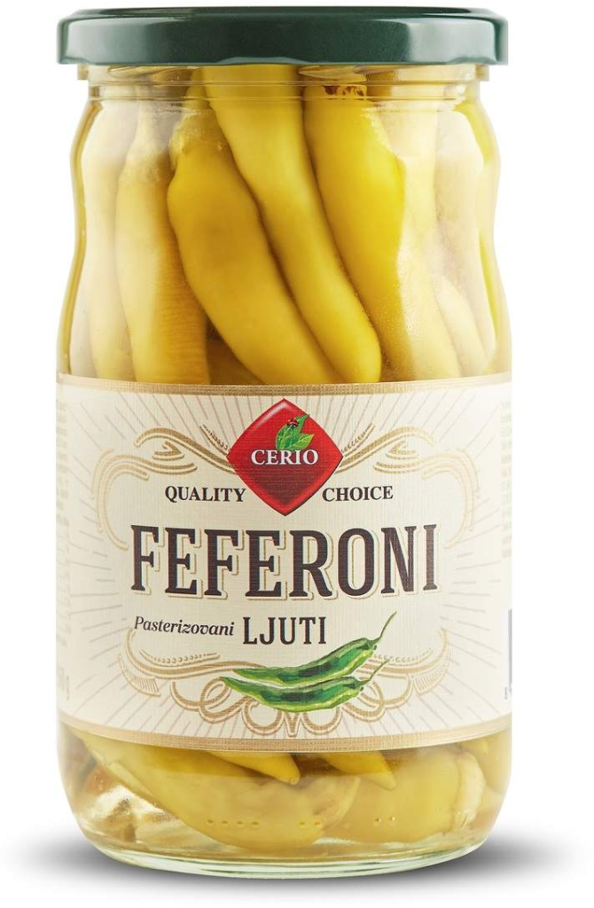 Feferoni 640 g Cerio