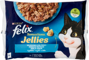 Hrana za Mačke Felix Multipack Losos 4x 85 g Jellies Sensations 7247