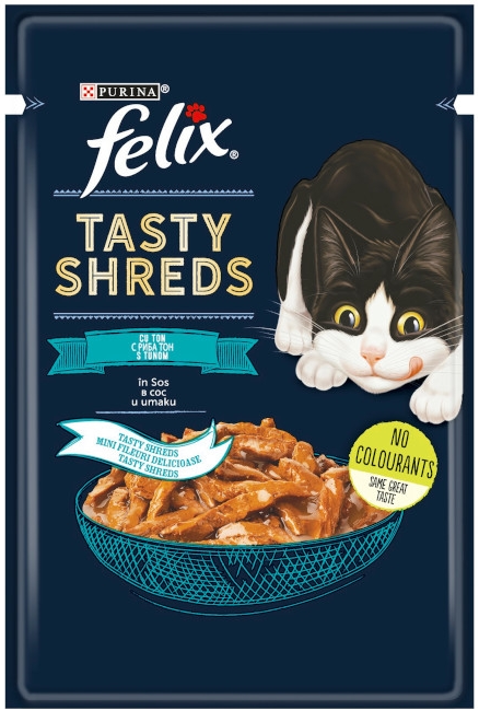 Hrana Mač Tasty Shre Tuna 80 g Felix