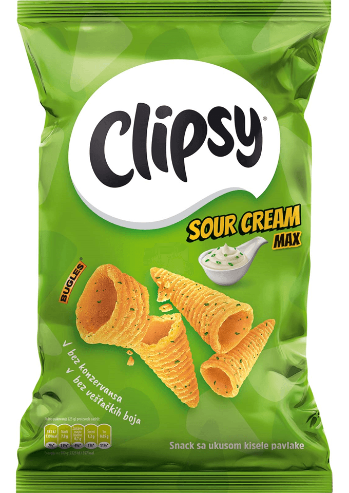 Clipsy Max Sour Cream 70 g