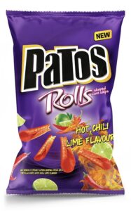 Cips Patos Rolls Chili Lime 90 g