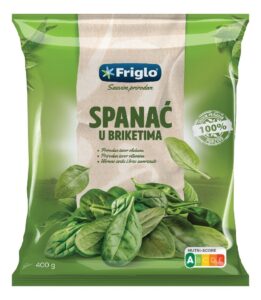 Spanać u Briketima 400 g Friglo