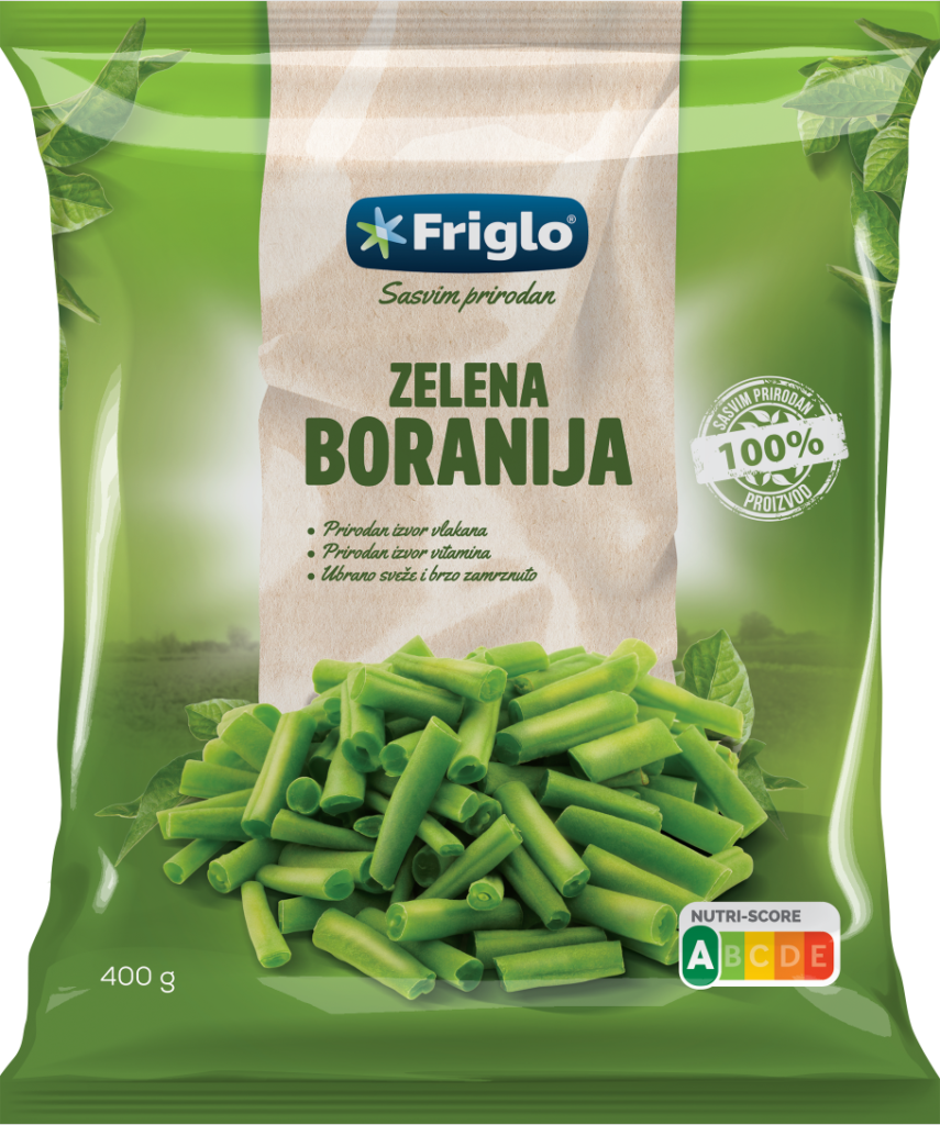 Zamrznuta boranija zelena 400 g Friglo