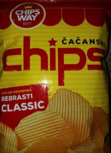 Cacanski Chips Classic Rebrasti 90 g