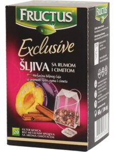 čaj sljiva/rum&cimet Fructus 60 g-excl.