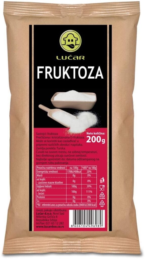 Fruktoza 200 g Lučar