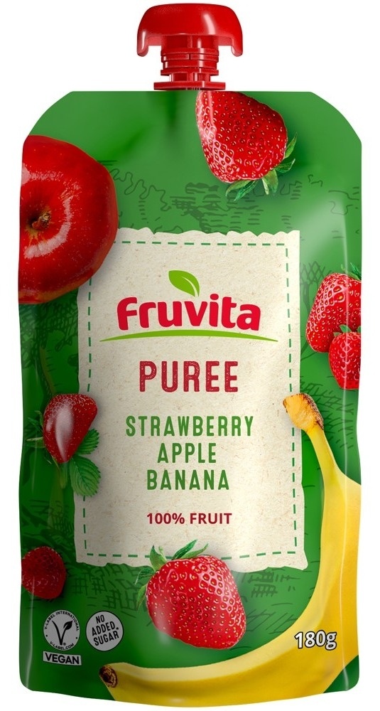 Pire Fruvita Strawbe Apple Ban 180 g