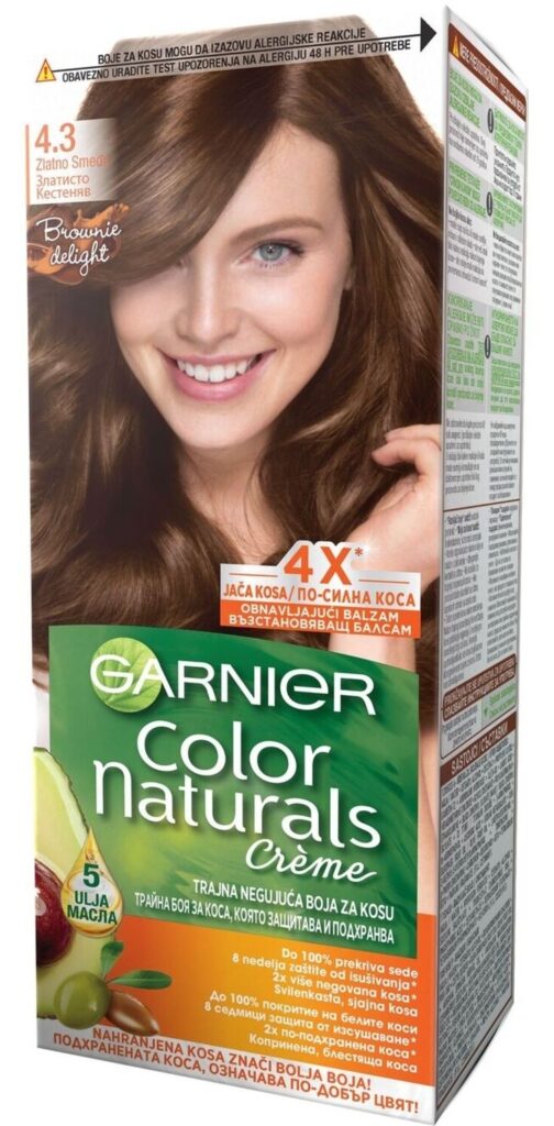 Garnier farba color nat 4.3 CH DO zlatno kestenjasta 3