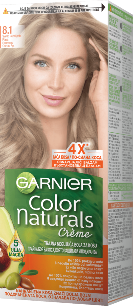 Garnier farba/kosu sv.pl.pepeljasta 8,1