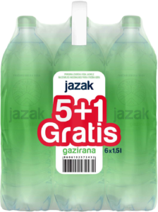Gazirana Voda Jazak 1.5 l 5+1 Gratis