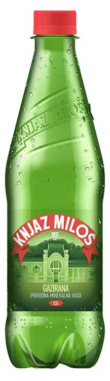Knjaz mineralna voda gazirana Milos 0,5 l