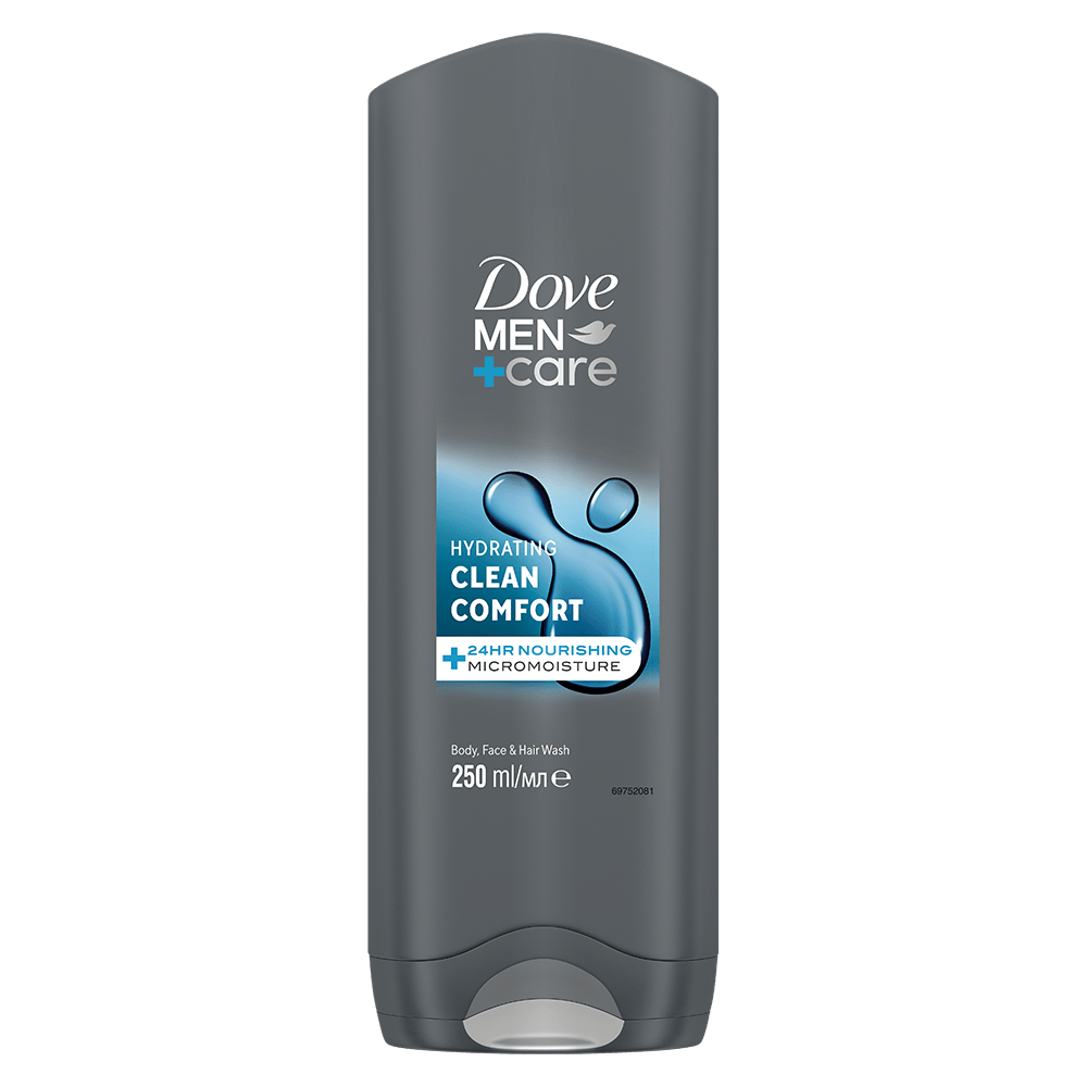Gel/tusiranje Men Clean comf.Dove 250 ml
