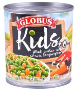 Grasak kids sa sargarep.Globus 200 g