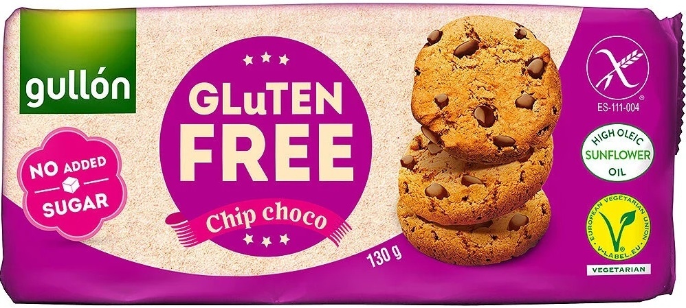 Keks Gullon Chip ch no ad Sug 125 g