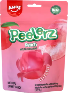 Bombone Peelerz Gumm Peach 65 g Amos