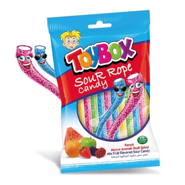 bombone toy box sour rope candy 80 g labudovic