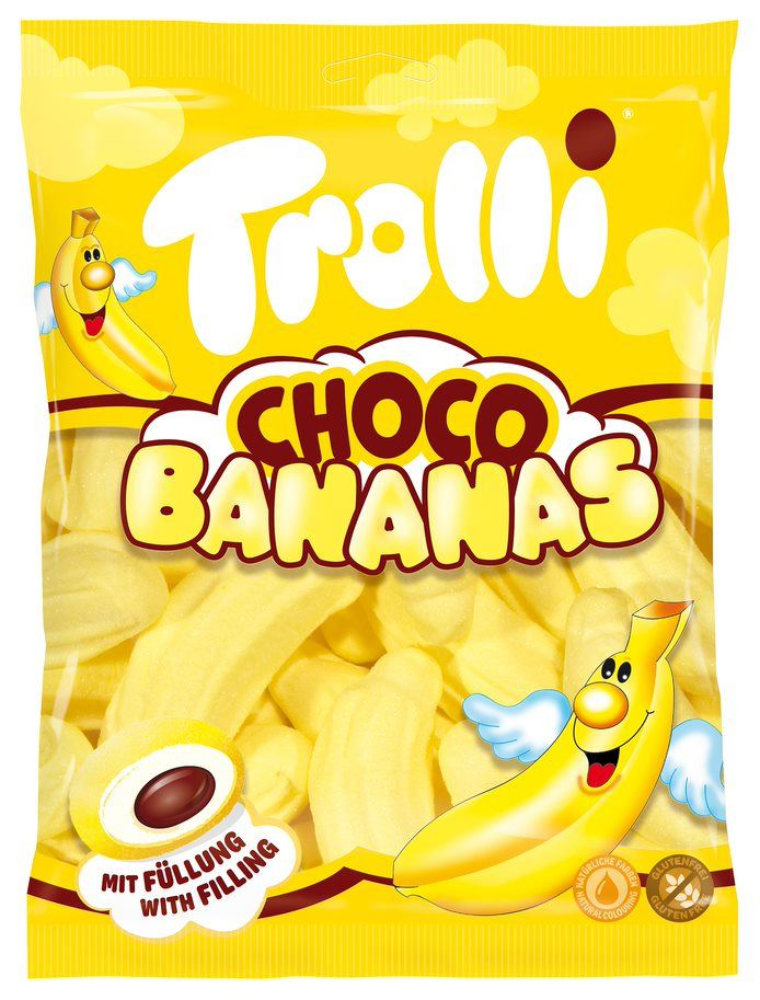 Bombone Choco Bananas 150 g Trolli