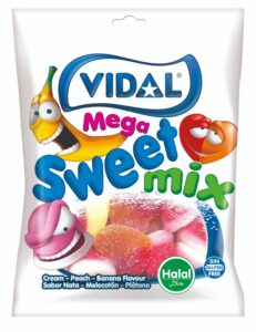 Bombone Gum Mega Sweet Mix 90 g Vidal
