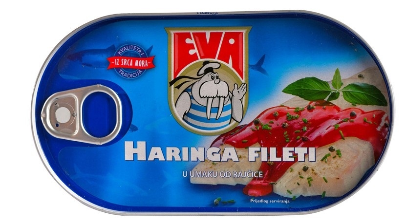 Haringa Fileti Paradajz 170 g Eva