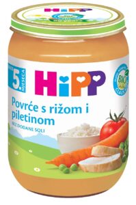 Hipp kasica piletina,pirinač,povce 190 g