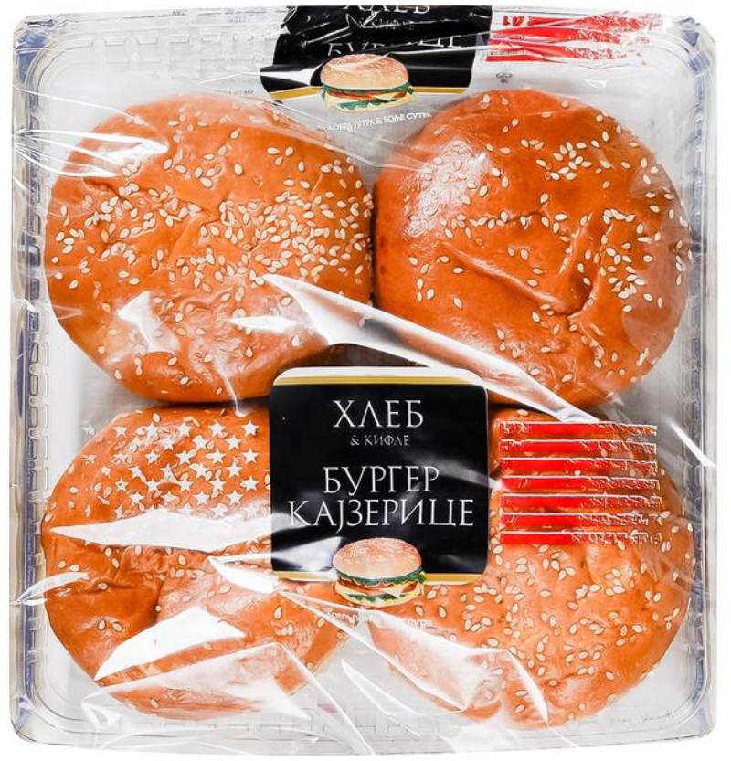 Kajzerica Burger 4x 80 g Hleb&kifle