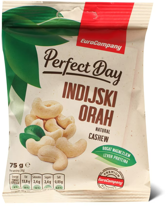 Orah Indijski Sirov 75 g Eurocompany