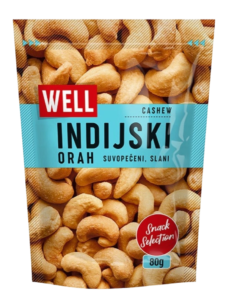 Indijski Orah Pečeni Slani 80 g Well