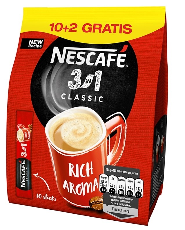 Nescafe 3in1 Classic bag 10x 16,5 g